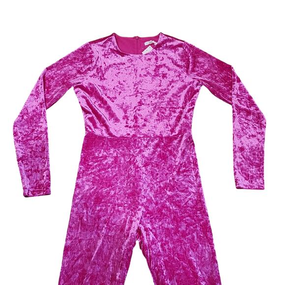 Pink Velvet Jumpsuit - Picture 6 of 13